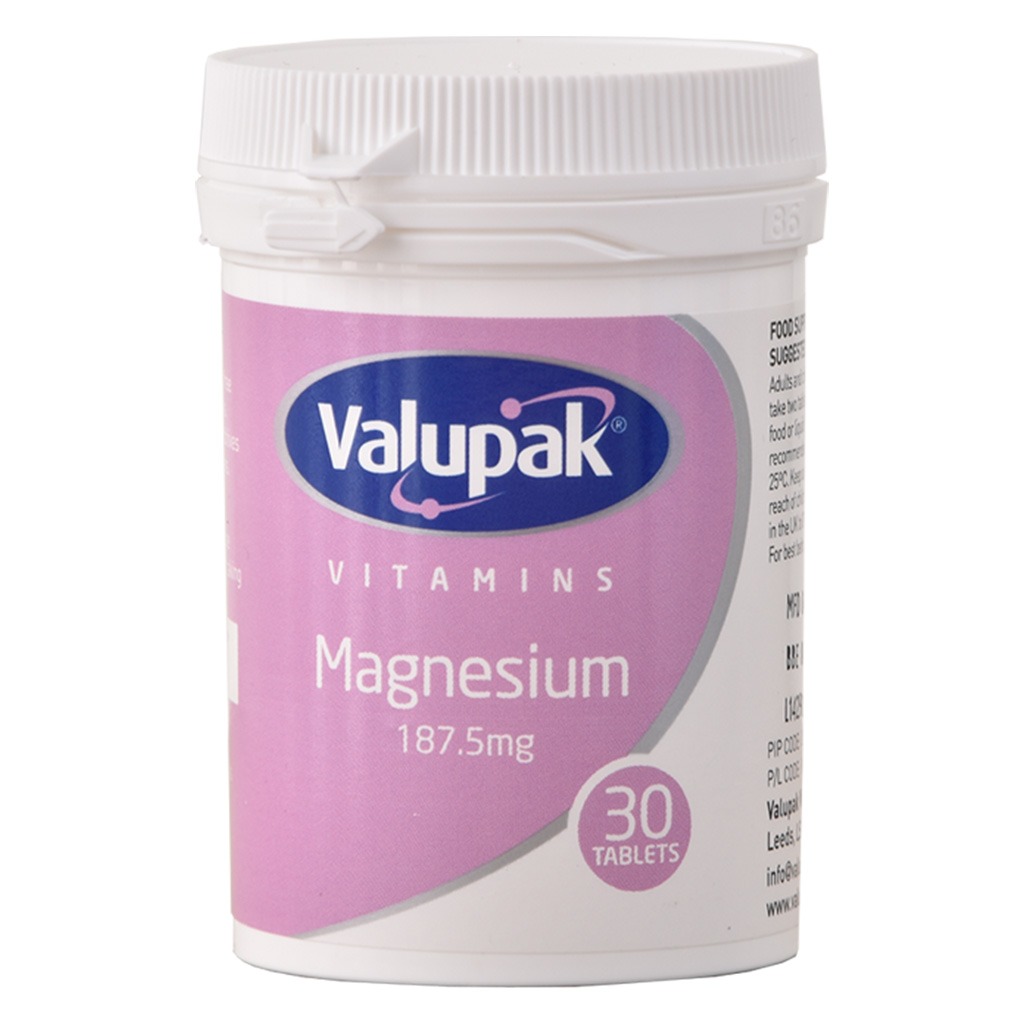 Valupak Magnesium 187.5mg Tablet 30's