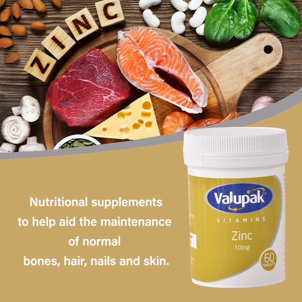 Valupak Zinc 10mg Tablet 60's