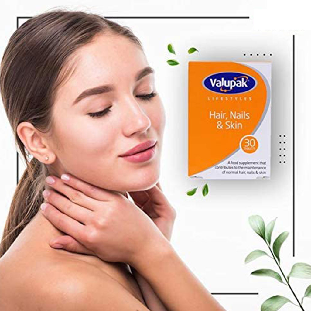 Valupak Hair, Nails And Skin Tablet 30's