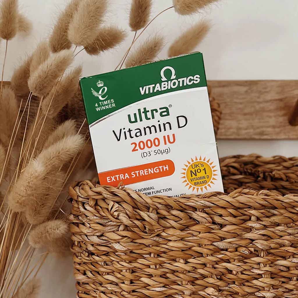 Vitabiotics Ultra Vitamin D3 2000IU Extra Strength Tablets For Healthy Immune System, Pack of 96's