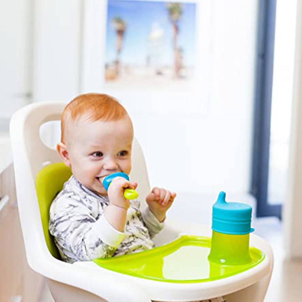 Boon Silicone Food Pulp Feeder Green/Blue 1's