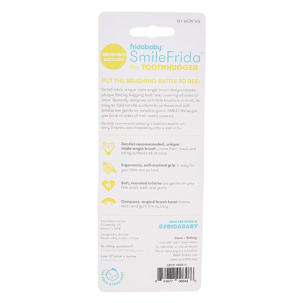 FridaBaby Triple-Angle Toothhugger Training Toothbrush Pink For Toddlers