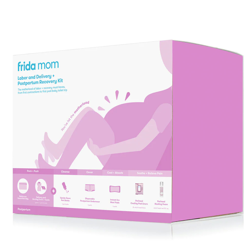 FridaMom Labor & Delivery + Postpartum Recovery Hospital Kit - 15 Piece Gift Set