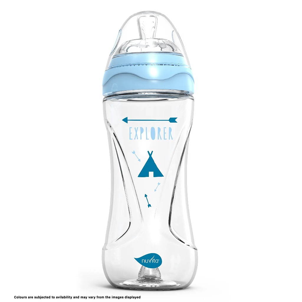 Nuvita Mimic Collection Anti-Colic Baby Feeding Bottle - Assorted 330ml
