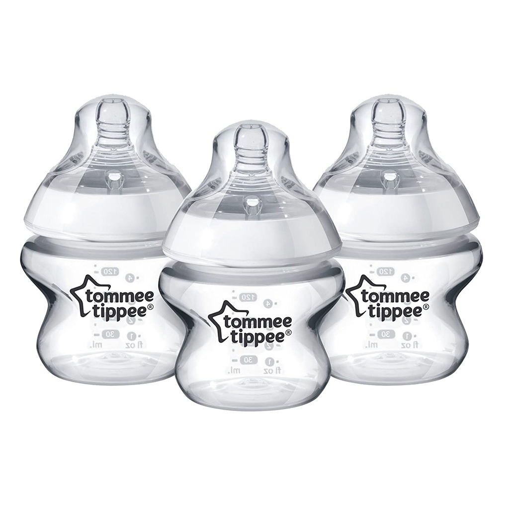 Tommee Tippee Closer To Nature Baby Feeding Bottle For 0 Months+ Babies 150ml-Pack Of 3