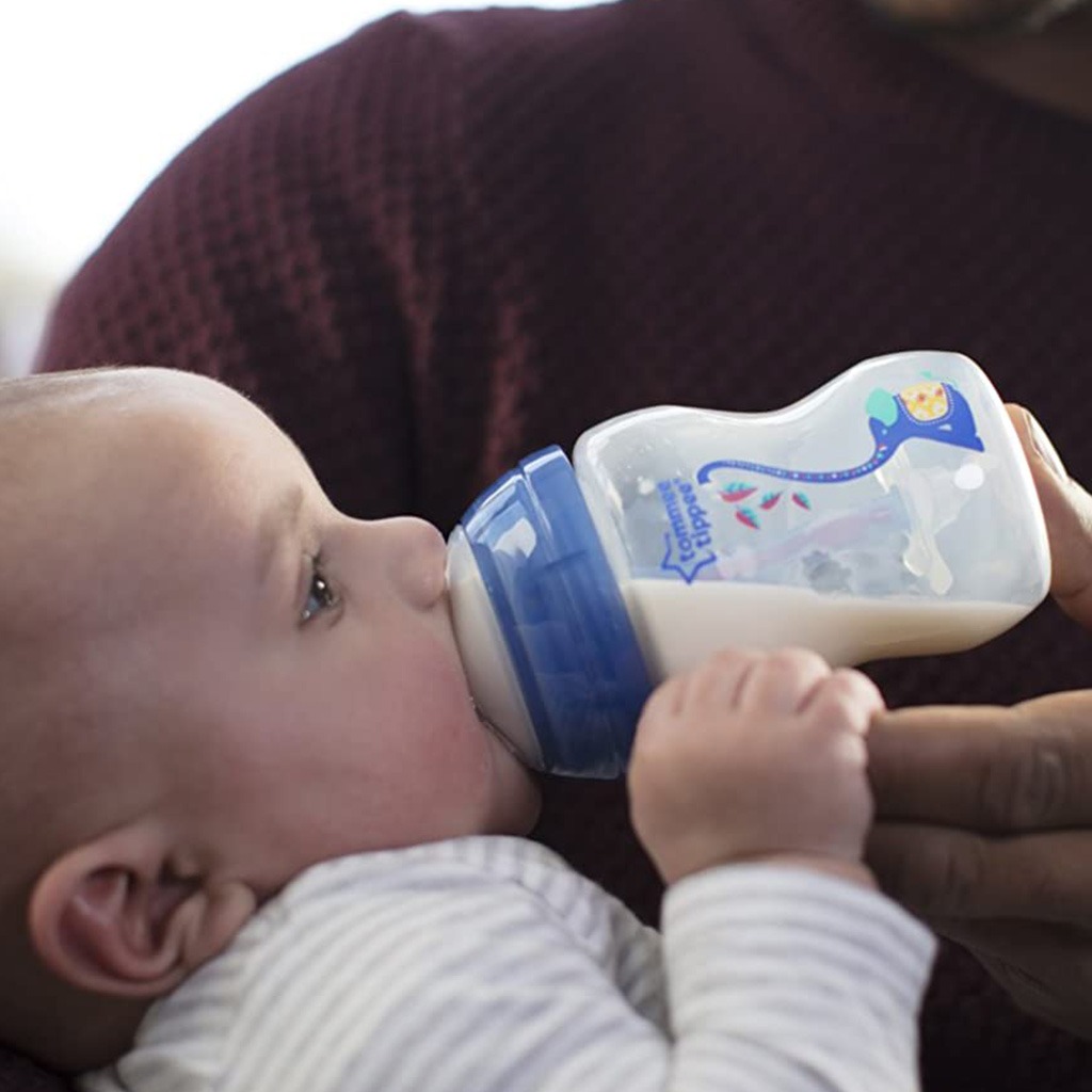 Tommee Tippee Closer To Nature Advanced Anti-Colic Baby Feeding Bottle-Blue 150ml