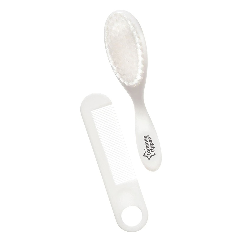 Tommee Tippee Essentials Baby Brush And Comb Set-White 