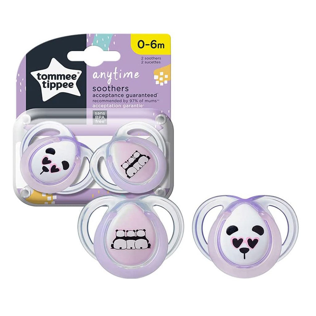 Tommee Tippee Anytime Soother For 0-6 Months Babies-Pack Of 2