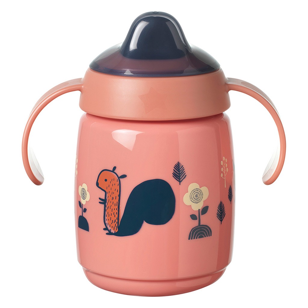 Tommee Tippee Babies Superstar Sippee weaning Cup For 6 Months+ Babies-Pink 300ml
