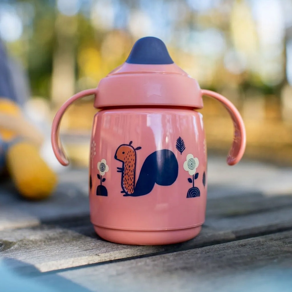 Tommee Tippee Babies Superstar Sippee weaning Cup For 6 Months+ Babies-Pink 300ml