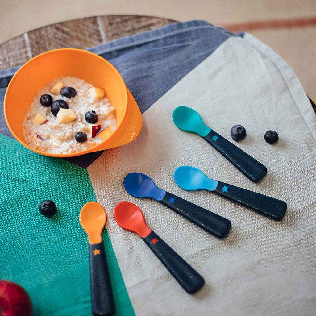 Tommee Tippee Easi Grip Self Feeding Spoon For 6 Months+ Babies-Pack Of 5