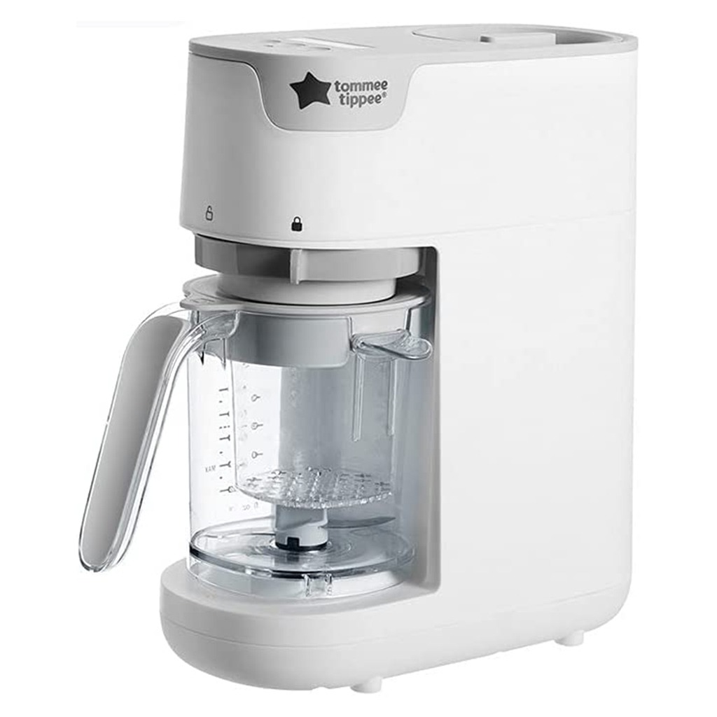 Tommee Tippee Quick Cook Baby Food Maker Steamer Blender-White