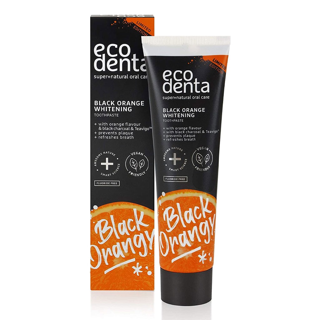 Ecodenta Fluoride Free Black Orange Whitening Toothpaste 100ml