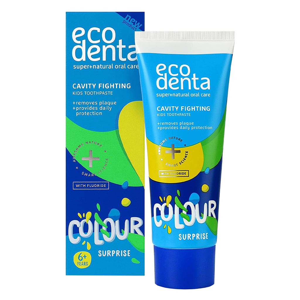 Ecodenta Colour Surprise Cavity Fighting Kids Toothpaste With Fluoride 75ml