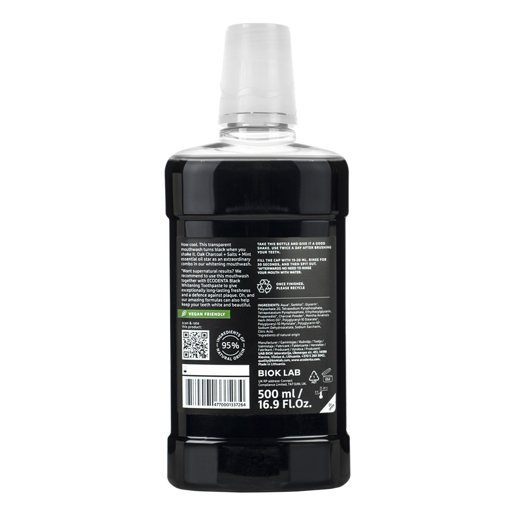 Ecodenta Extraordinary Whitening Mouthwash 500ml