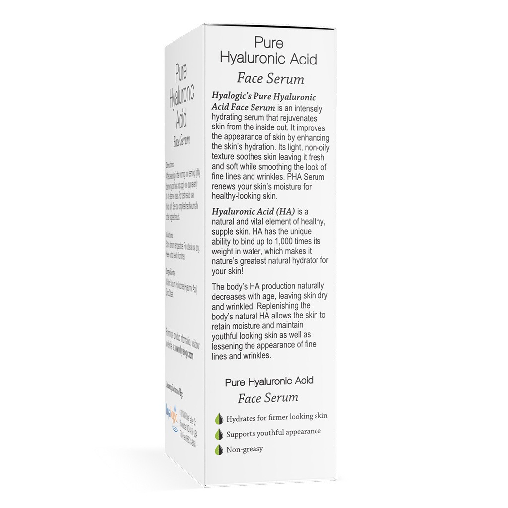Hyalogic Episilk Pure Hyaluronic Acid Serum To Replenishes And Moisturises Facial Skin 30ml