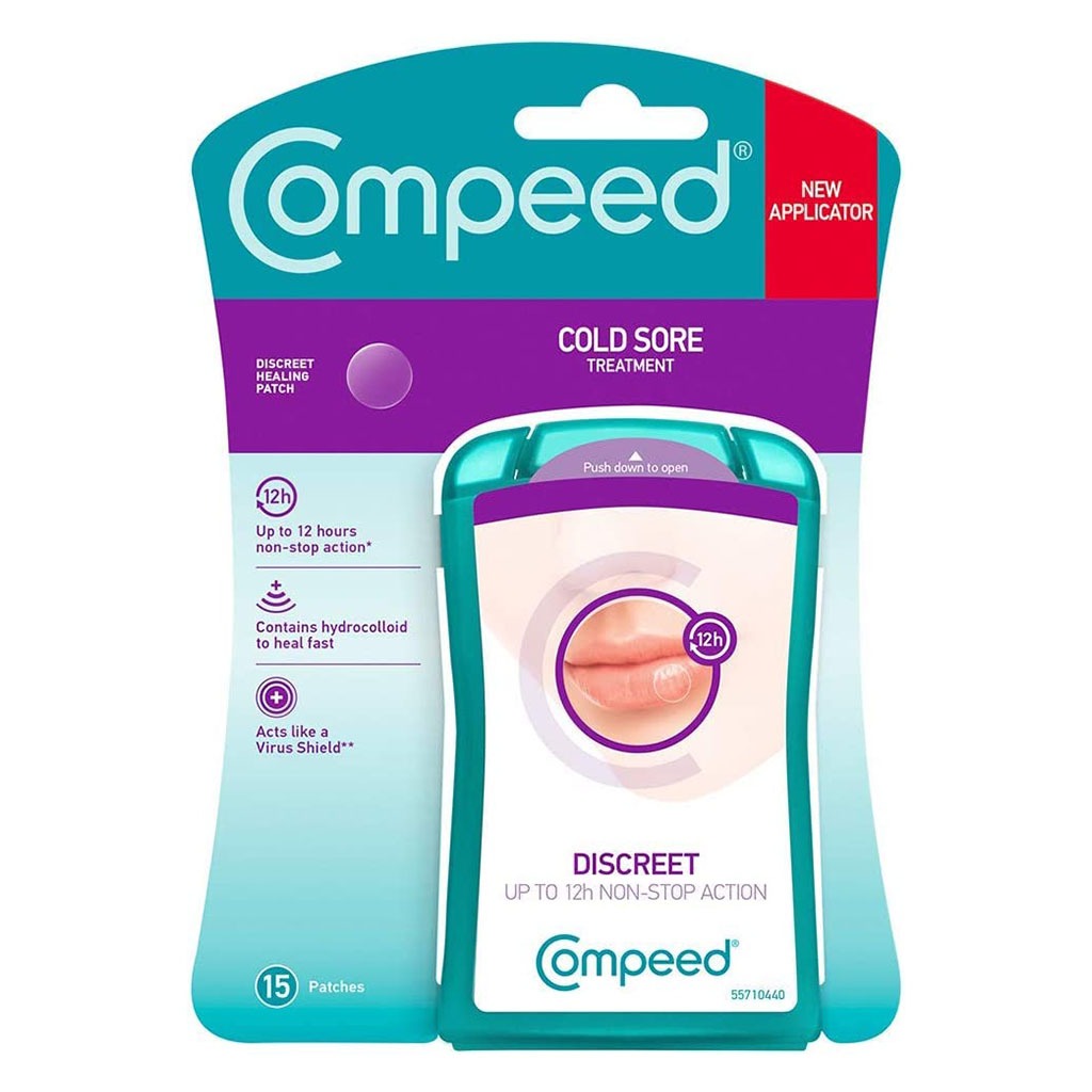 Compeed Discreet Cold Sore Healing Patch, Pack of 15's