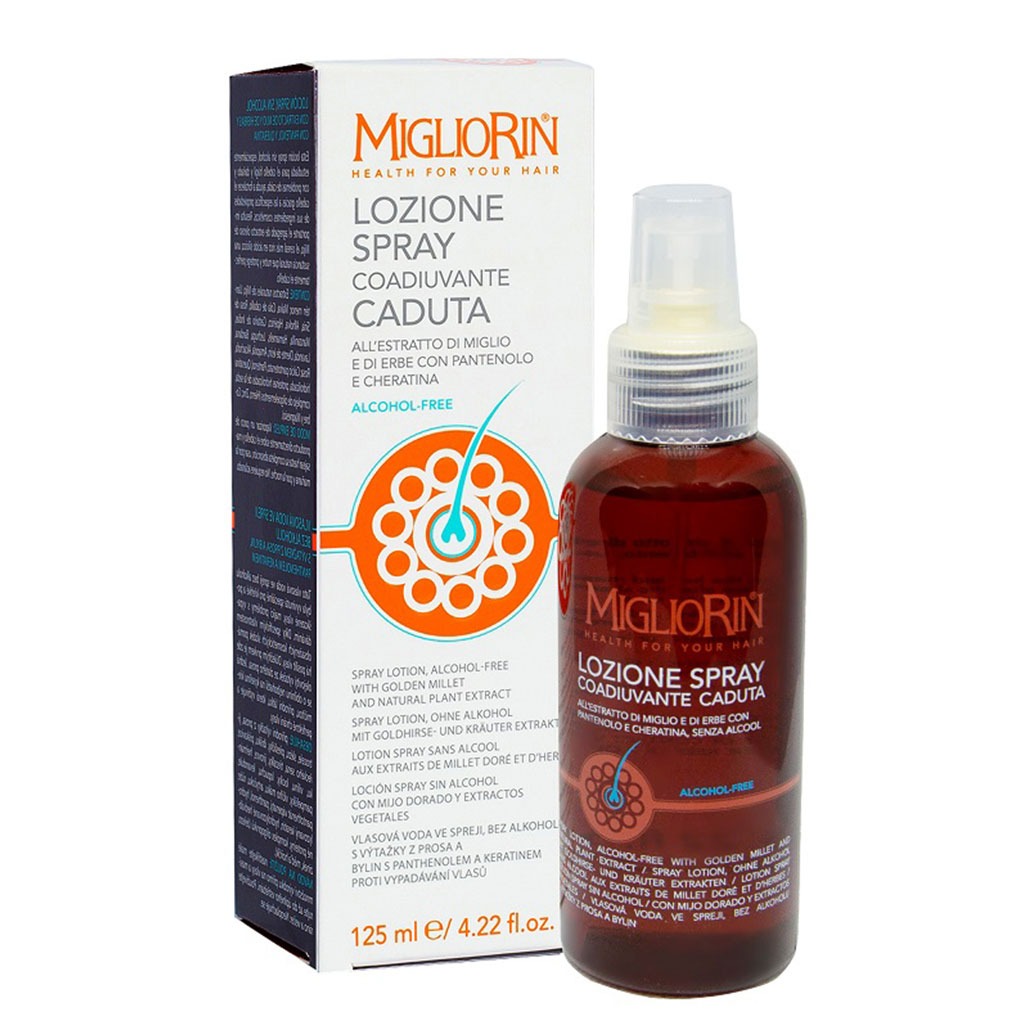 Migliorin Anti-Hair loss Phials 10ml 10's + Alcohol Free Hair Spray 125ml Anti-Hair Loss PROMO PACK