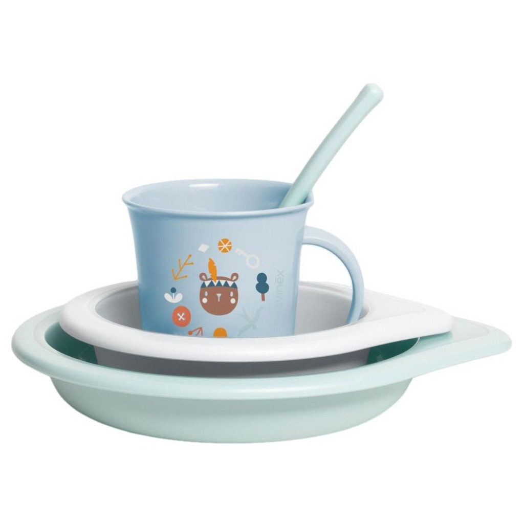 Suavinex Into the Forest Toddler Feeding 4 Piece Set For Baby Boys