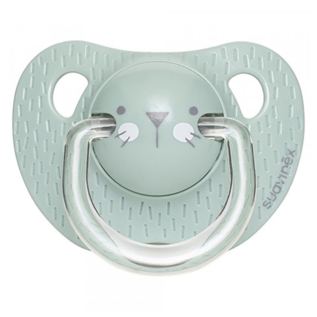 Suavinex Evolution Anatomical Soother Green Whiskers 0-6 Months