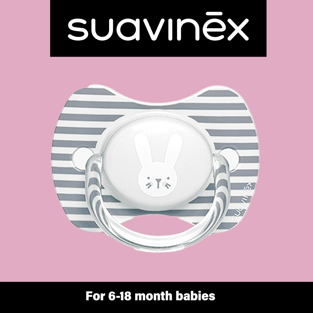 Suavinex Premium Physiological Soother Grey Rabbit 6-18 Month