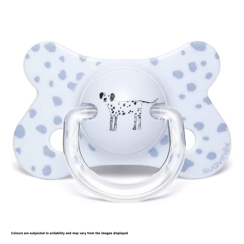 Suavinex Physiological Fusion Soother For 18+ Months Baby - Dogs, Assorted Pack of 2's