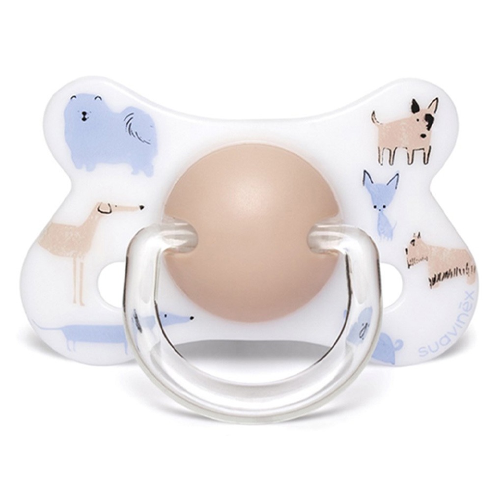 Suavinex Physiological Fusion Soother For 18+ Months Baby - Dogs, Assorted Pack of 2's