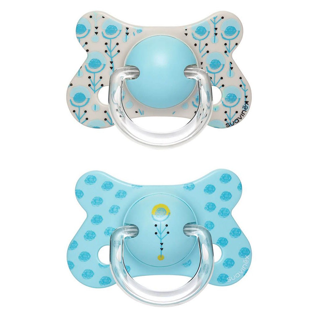 Suavinex Physiological Fusion Soother For 18+ Months Baby - Turkey Blue, Pack of 2's