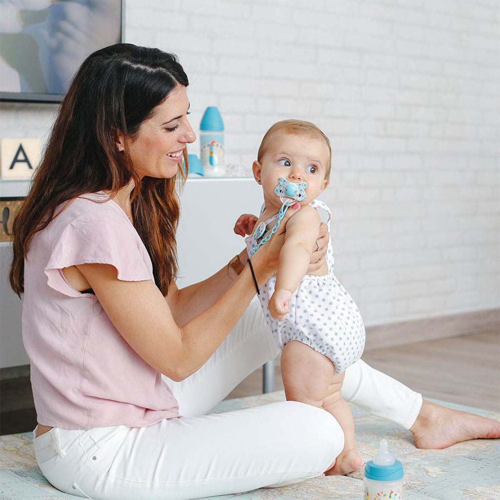 Suavinex Physiological Fusion Soother For 18+ Months Baby - Turkey Blue, Pack of 2's