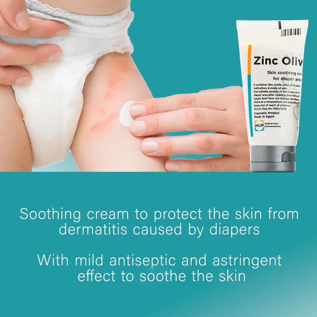 Zinc Olive Skin Soothing Cream For Diaper Area 75g