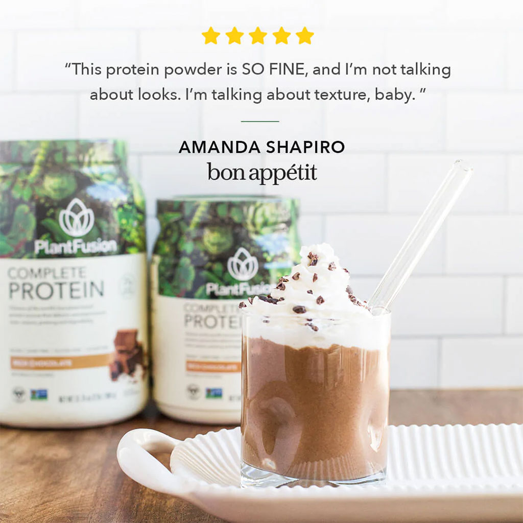 PlantFusion Complete Plant Protein Powder Rich Chocolate 1Lbs