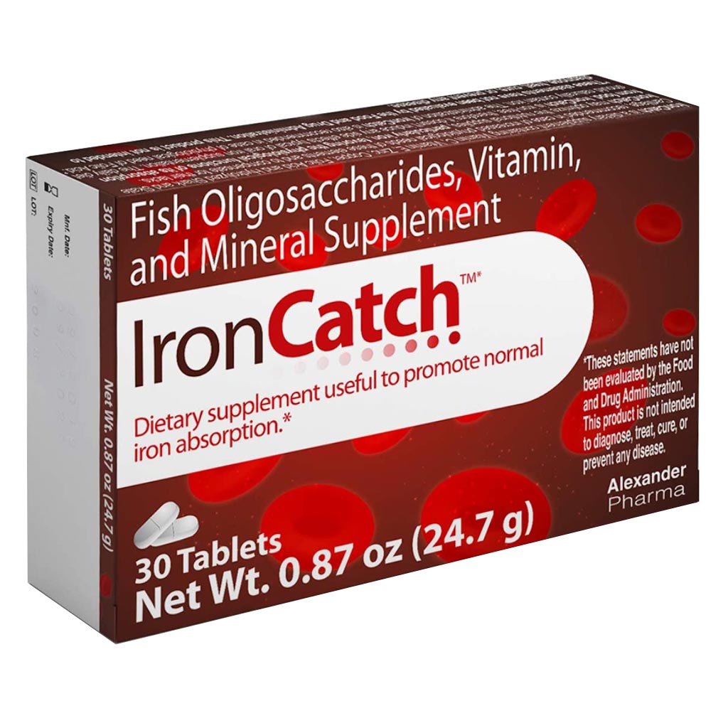 Alexander Pharma IronCatch Iron Supplement Tablets, Pack of 30's