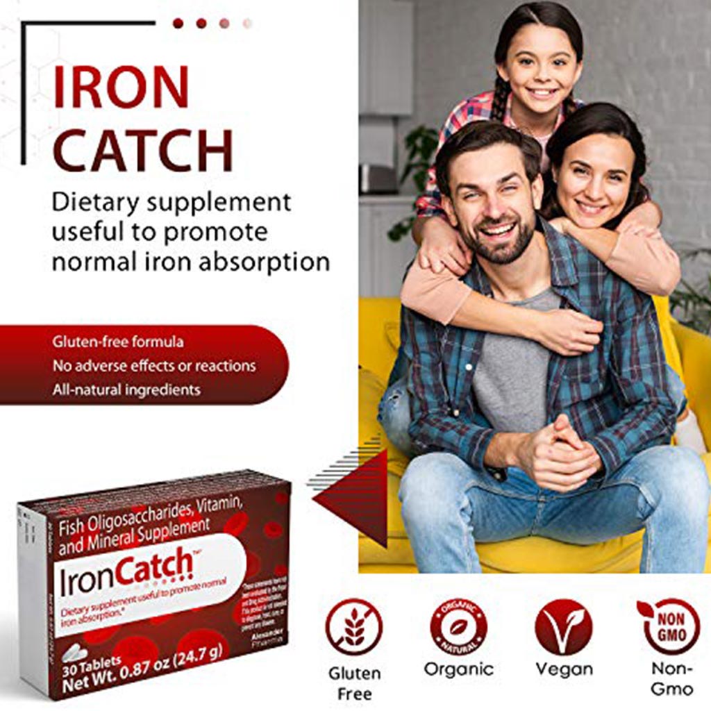 Alexander Pharma IronCatch Iron Supplement Tablets, Pack of 30's
