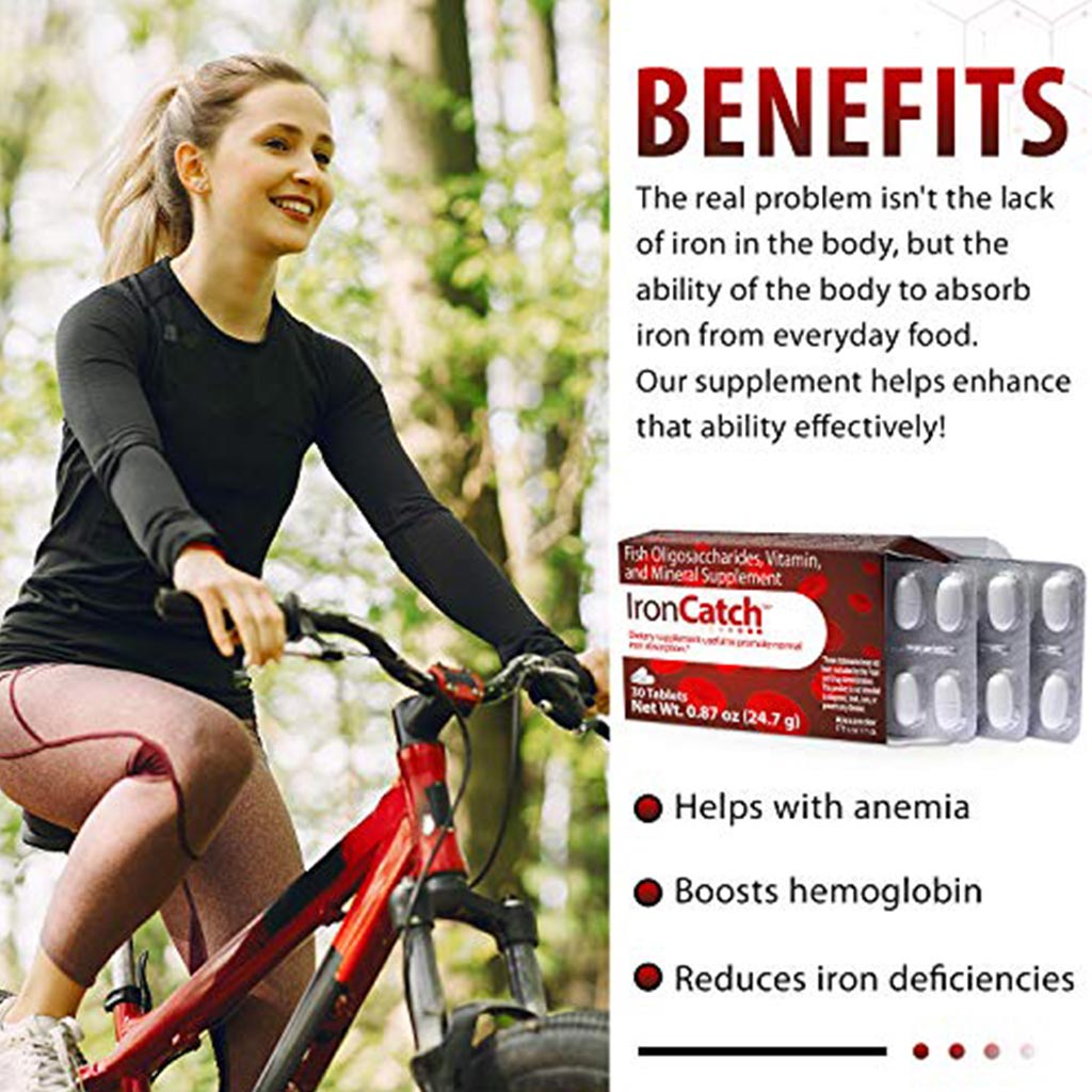 Alexander Pharma IronCatch Iron Supplement Tablets, Pack of 30's