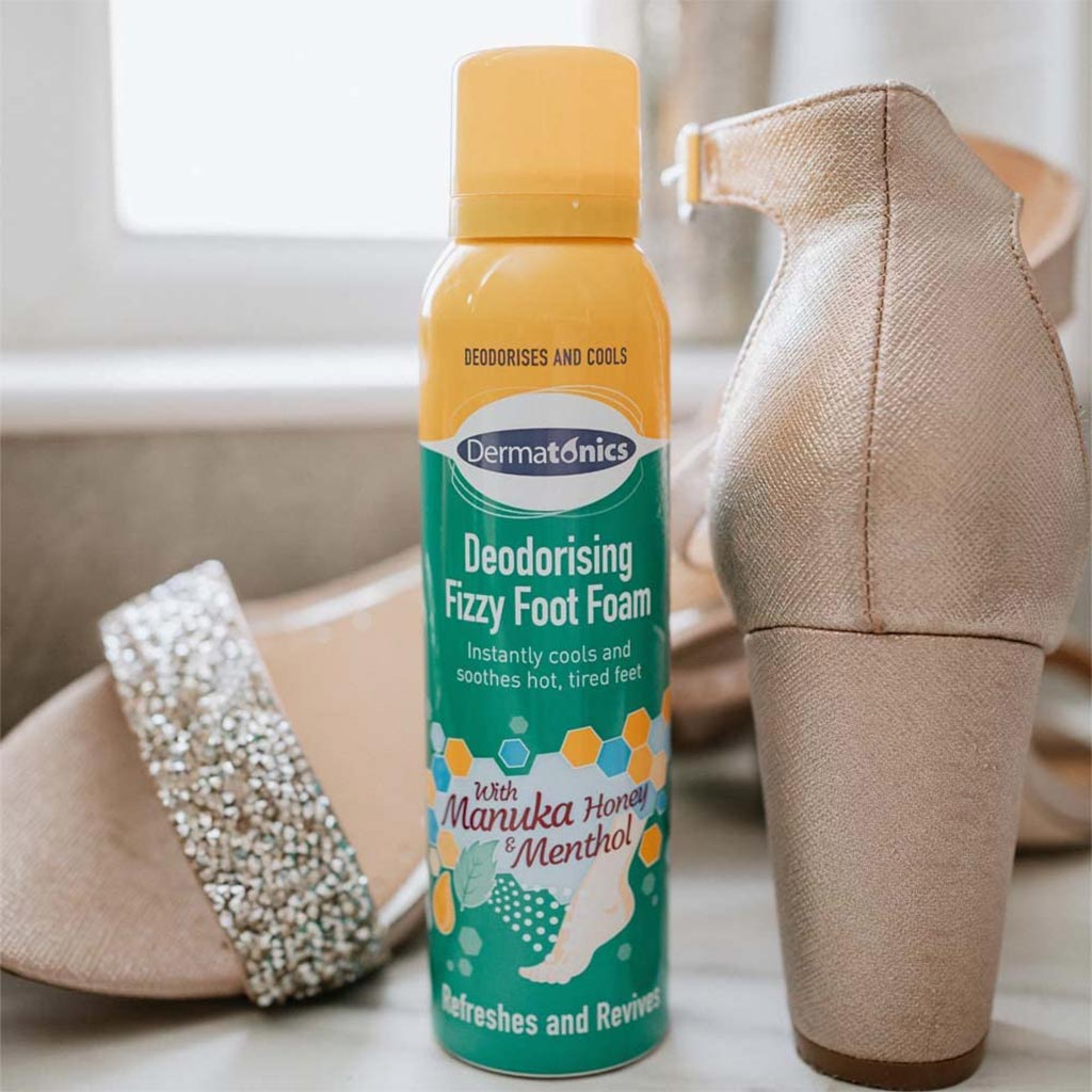 Dermatonics Deodorizing Fizzy Foot Foam With Manuka Honey And Menthol 150ml