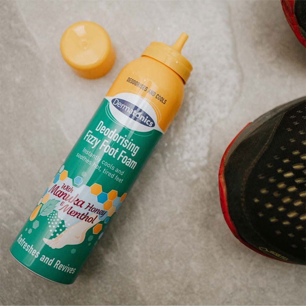 Dermatonics Deodorizing Fizzy Foot Foam With Manuka Honey And Menthol 150ml