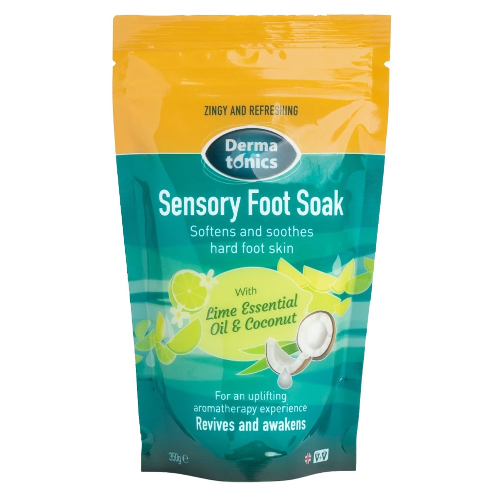 Dermatonics Sensory Foot Soak With Lime Essential Oil And Coconut 350g