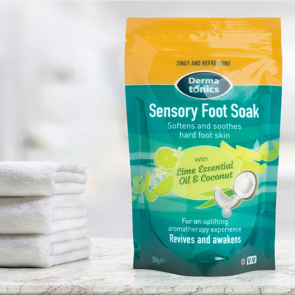 Dermatonics Sensory Foot Soak With Lime Essential Oil And Coconut 350g