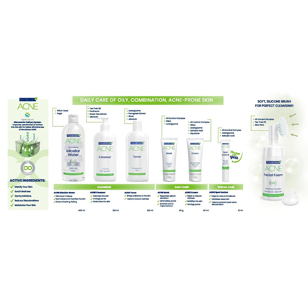 Novaclear Acne Spot Oil Control With Salicylic Acid For Oily And Acne-Prone Skin 10ml