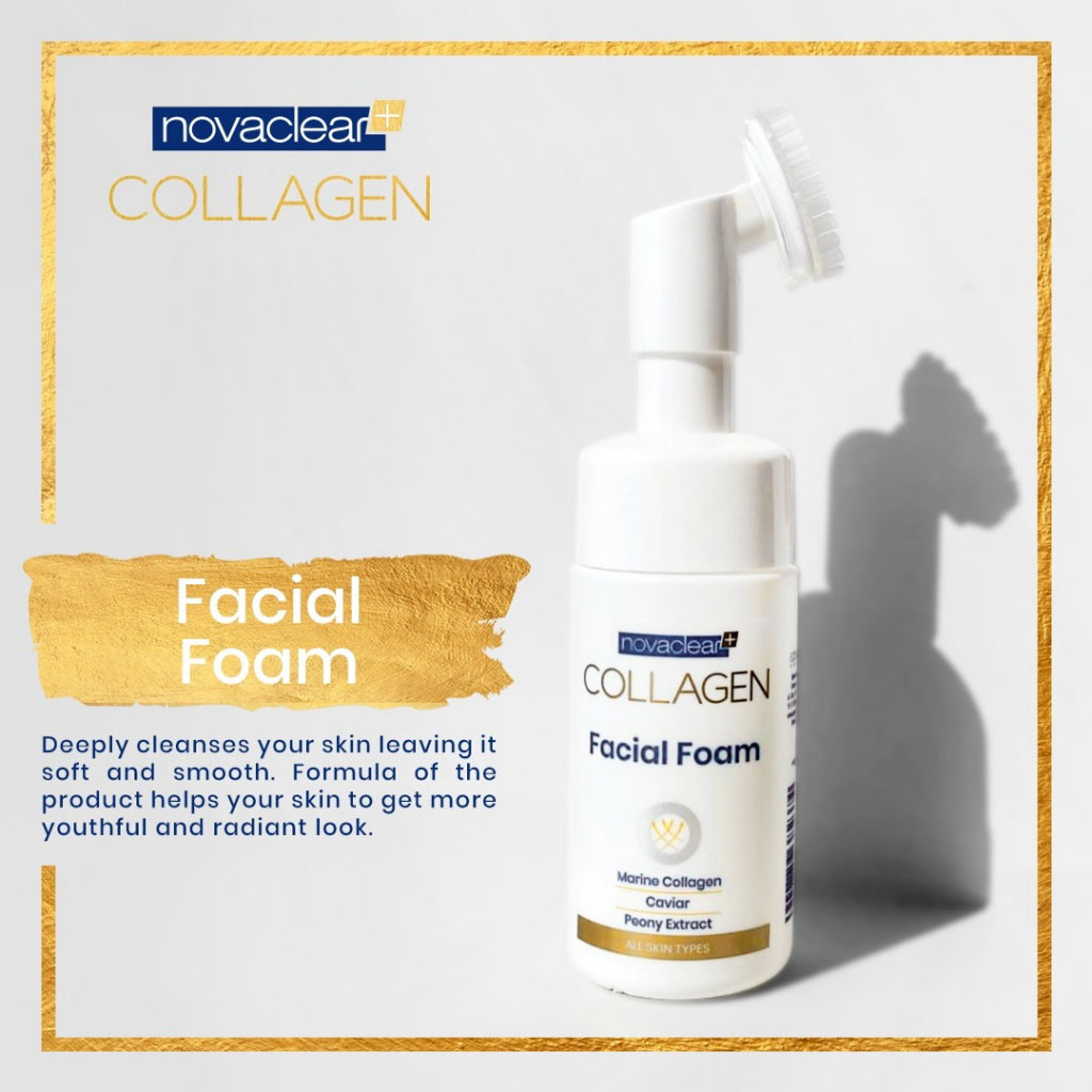 Novaclear Collagen Cleansing Facial Foam For All Skin types 100ml