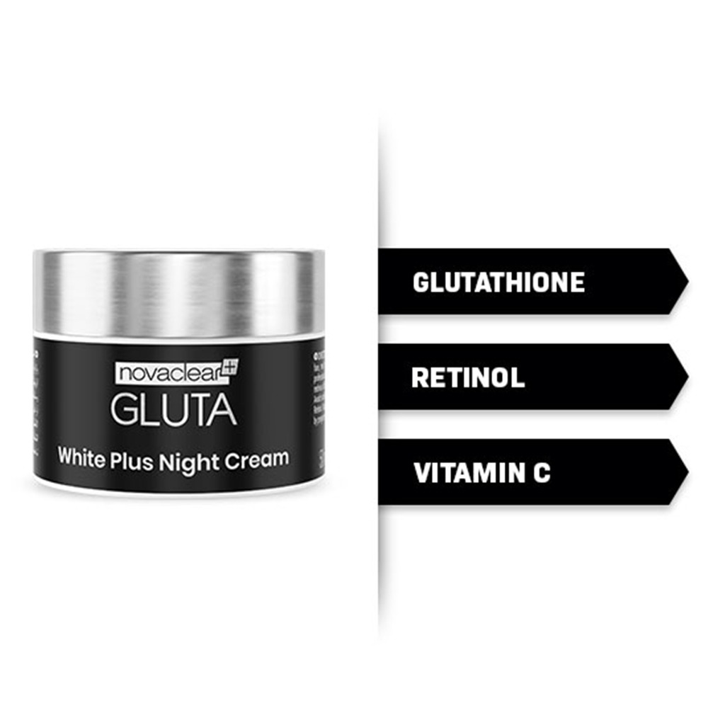 Novaclear Gluta White Plus Facial Night Cream For pigmentation and dark spots 50ml