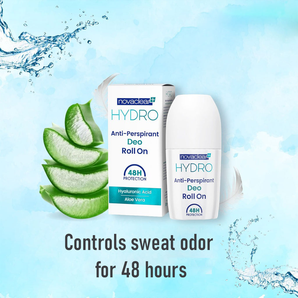 Novaclear Hydro Anti-Perspirant Deo Roll-On With Hyaluronic Acid & Aloe Vera 50ml