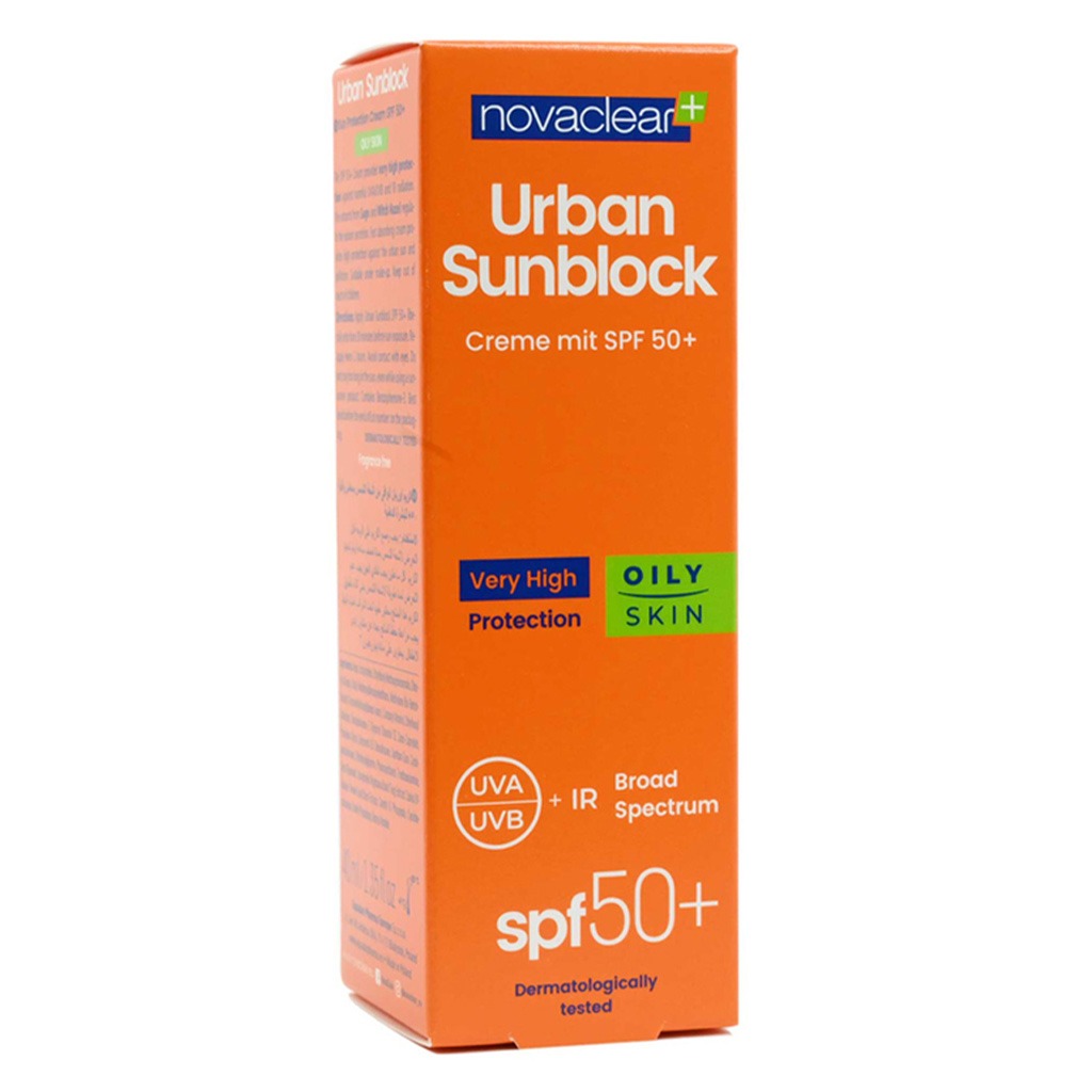 Novaclear Urban Sunblock SPF 50+ Cream For Oily Skin 40ml