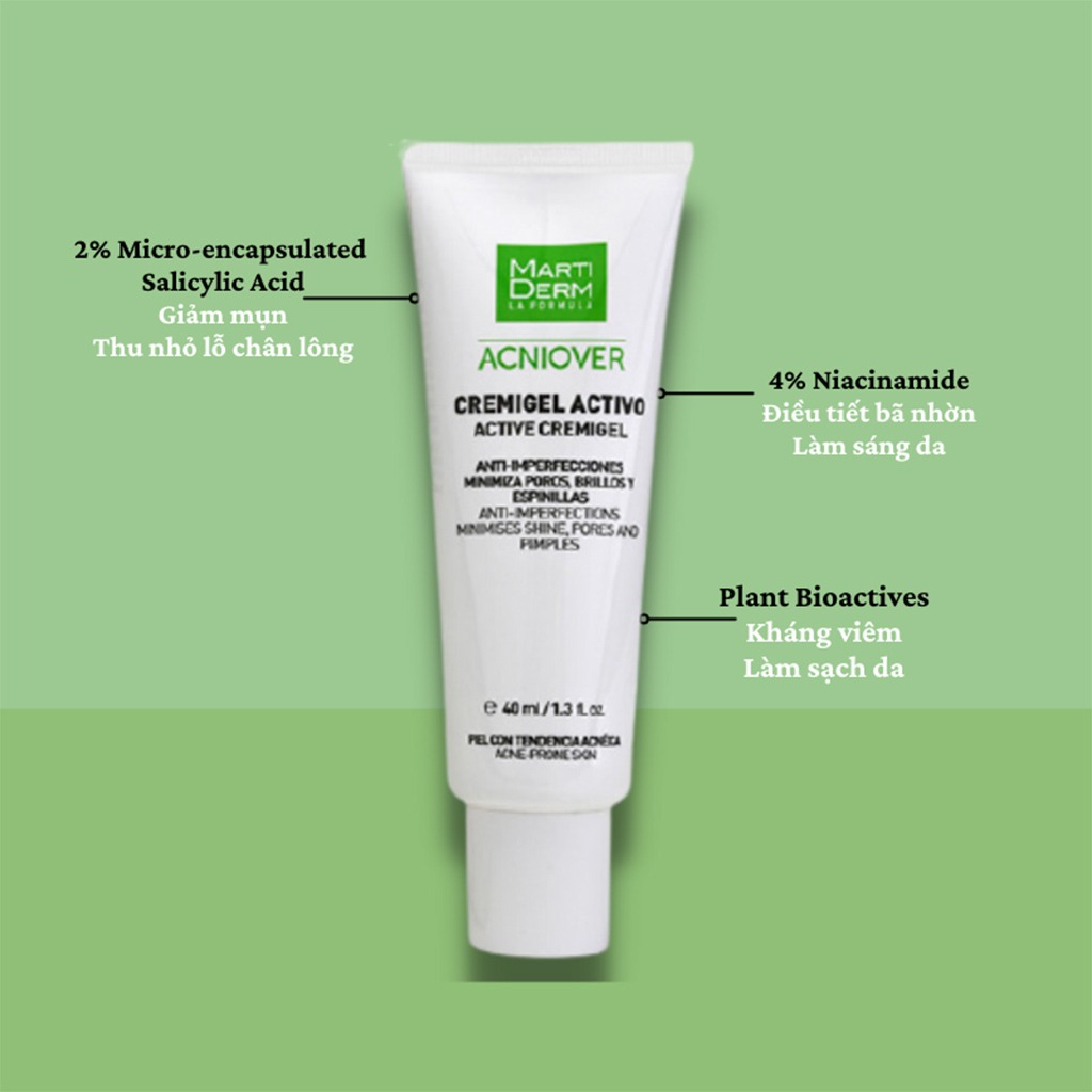 Marti Derm Acniover Active Cremigel 40ml