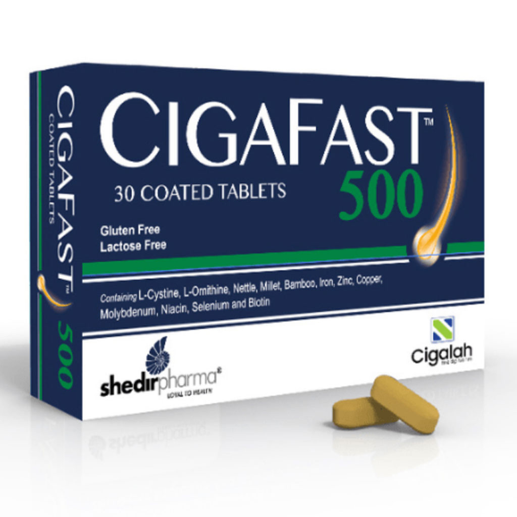 Cigafast 500 Coated Tablet Supplement For Strong Hair And Nails, Pack of 30's