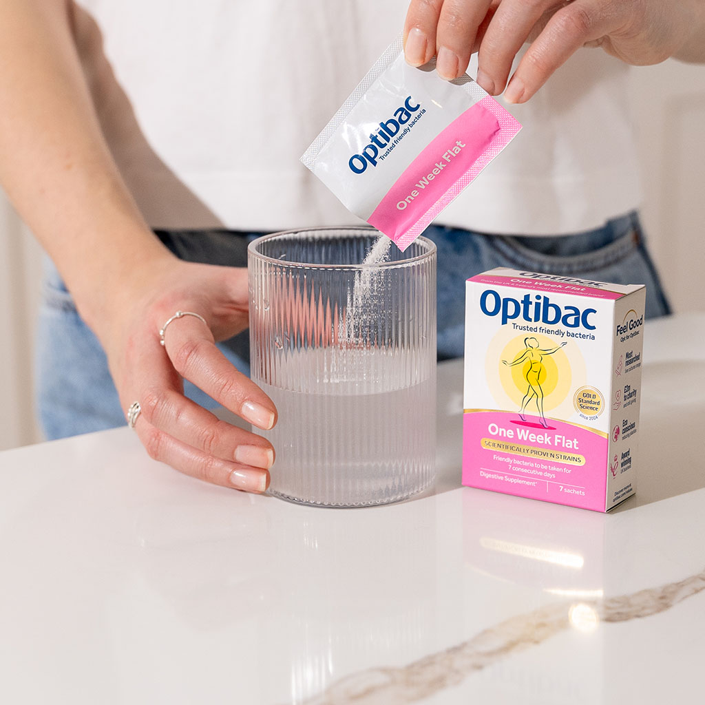 Optibac One Week Flat Probiotics Sachets 28's