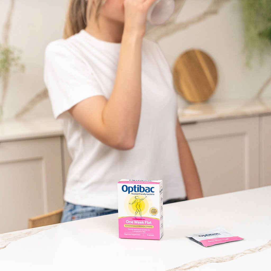 Optibac One Week Flat Probiotics Sachets 28's