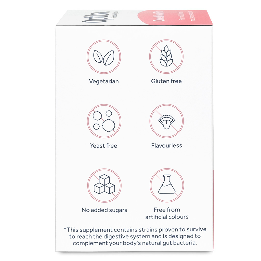 Optibac One Week Flat Probiotics Sachets 28's