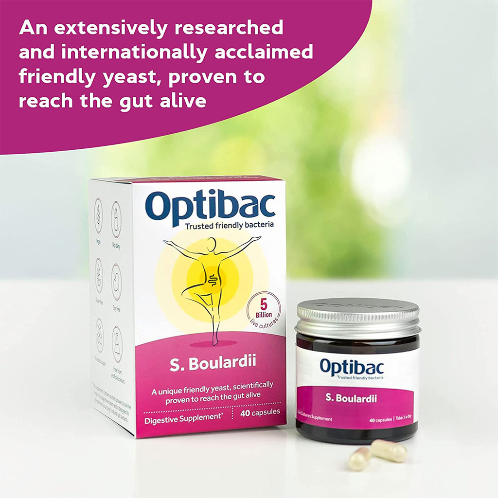Optibac Saccharomyces Boulardii Digestive Capsules 16's