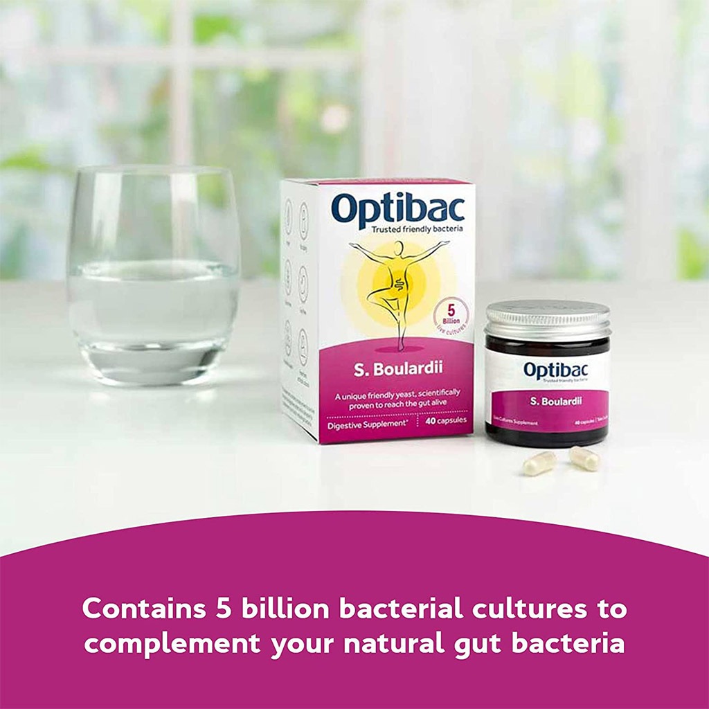 Optibac Saccharomyces Boulardii Digestive Capsules 16's